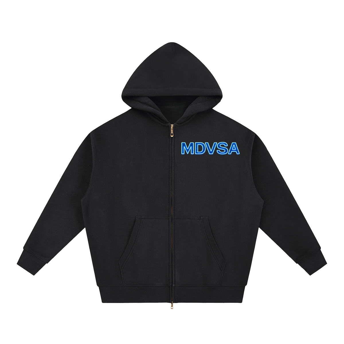 MDVSA DADE DIVISION // WORLDWIDE ZIP HOODIE | Neon BLU
