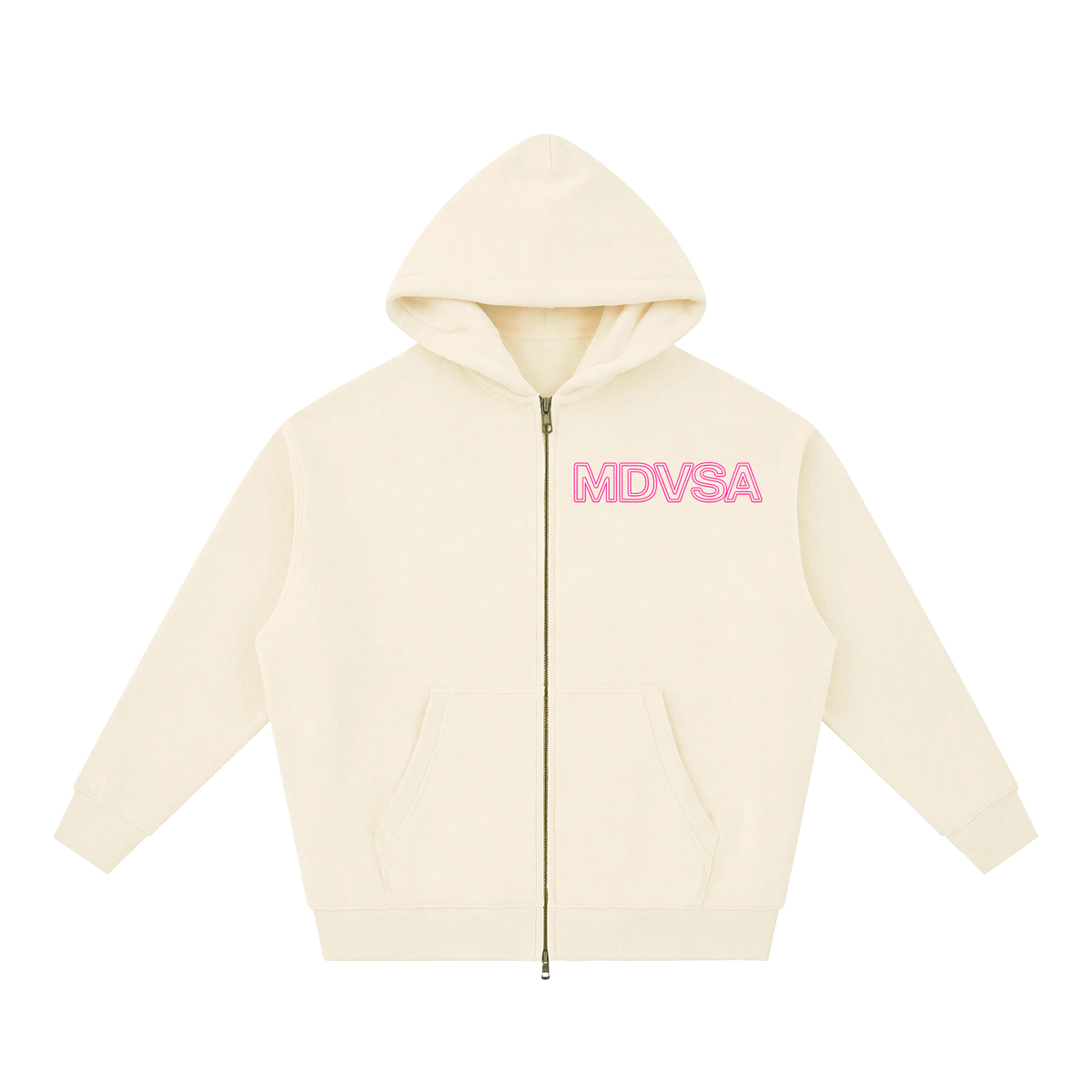MDVSA DADE DIVISION // WORLDWIDE ZIP HOODIE | Neon Pink