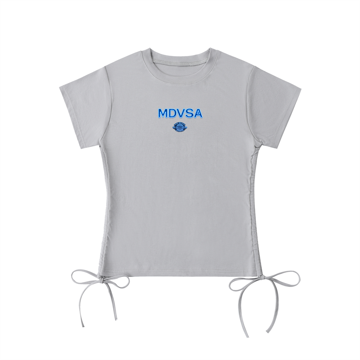 MDVSA Cinched Baby Tee | Neon BLU