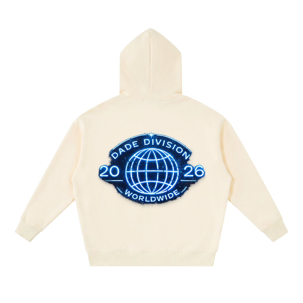 MDVSA DADE DIVISION // WORLDWIDE ZIP HOODIE | Neon BLU