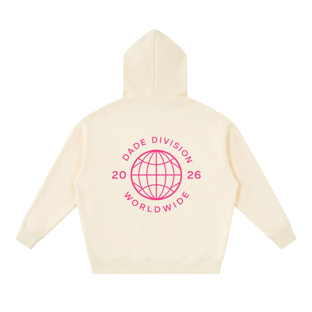 MDVSA DADE DIVISION // WORLDWIDE ZIP HOODIE | Neon Pink