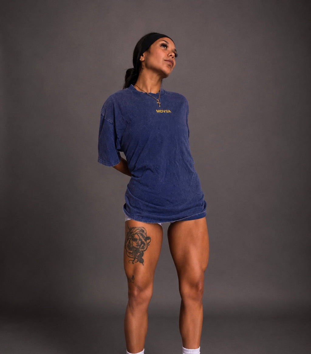 MDVSA™ Heavyweight Oversized Tee | Blue Hour & Olive