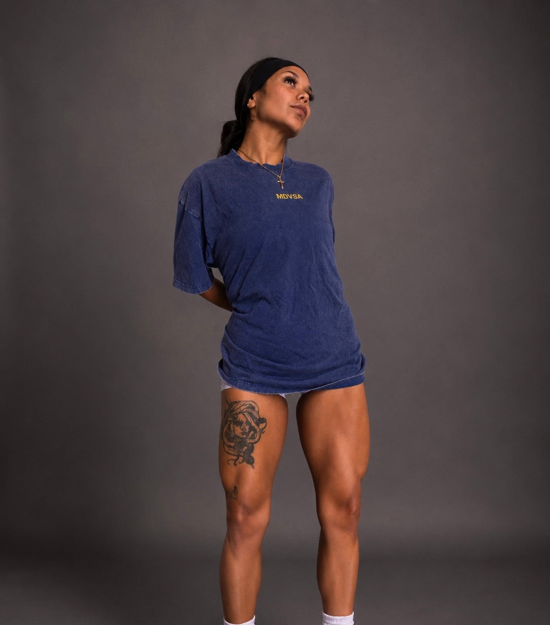 MDVSA™ Heavyweight Oversized Tee | Blue Hour & Olive