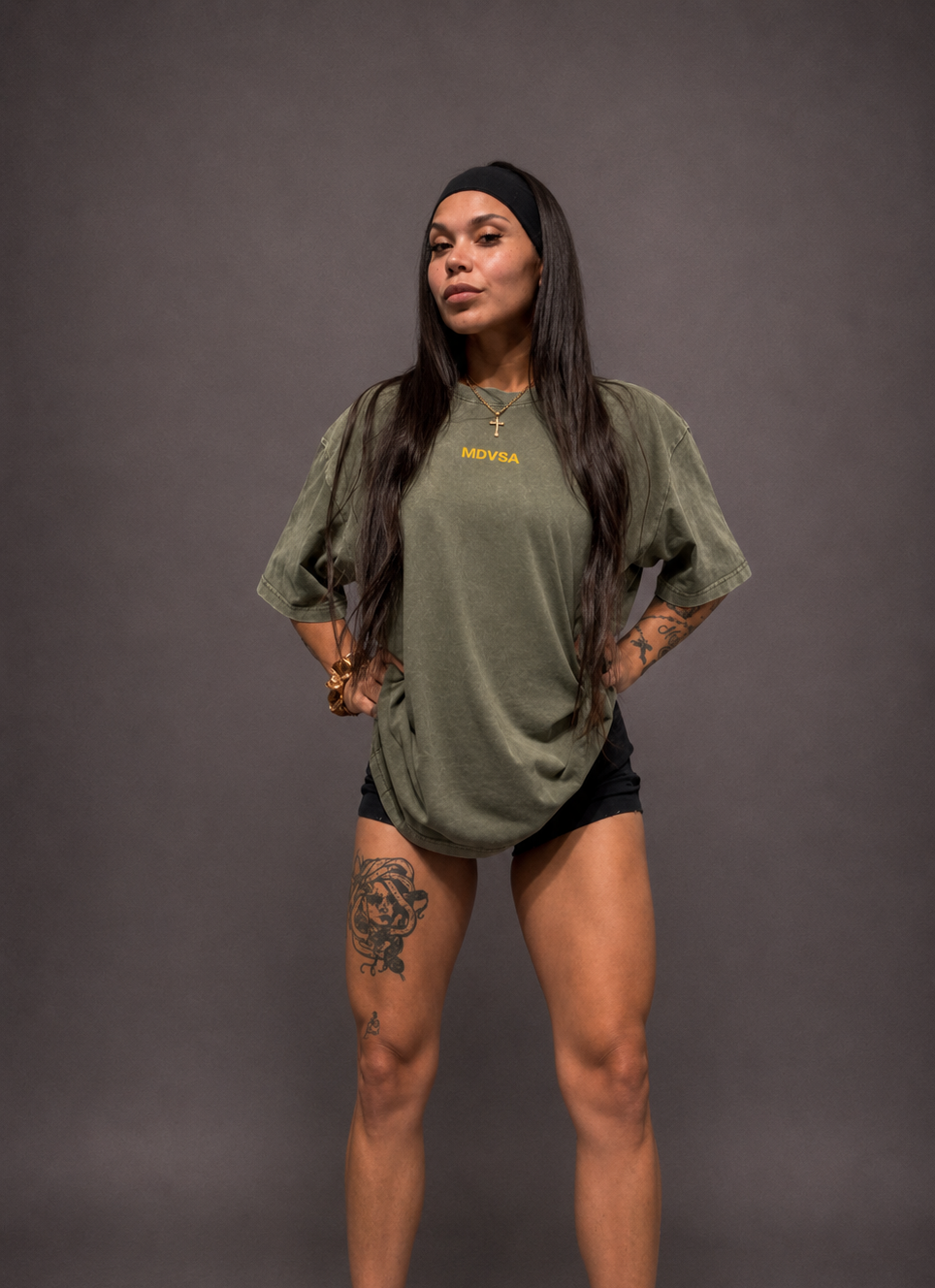 MDVSA™ Heavyweight Oversized Tee | Blue Hour & Olive