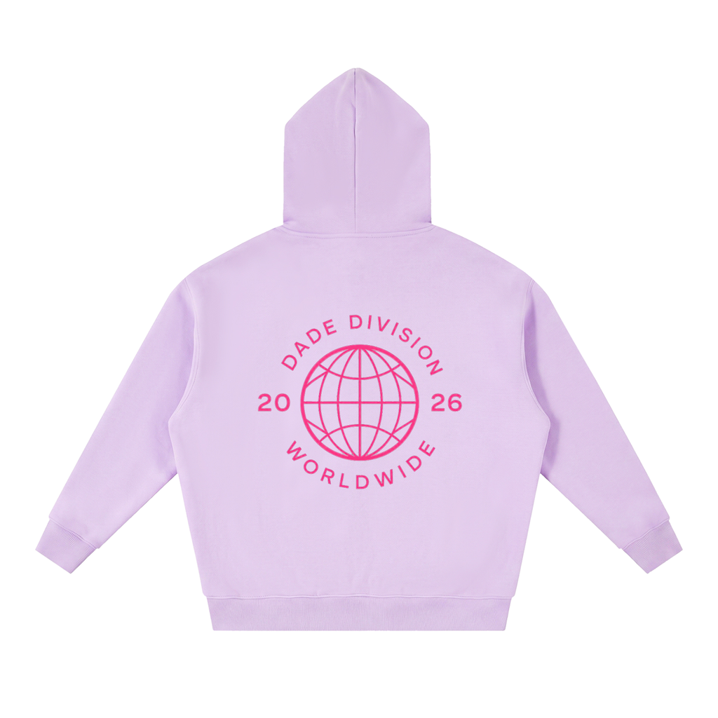 MDVSA DADE DIVISION // WORLDWIDE ZIP HOODIE | Neon Pink