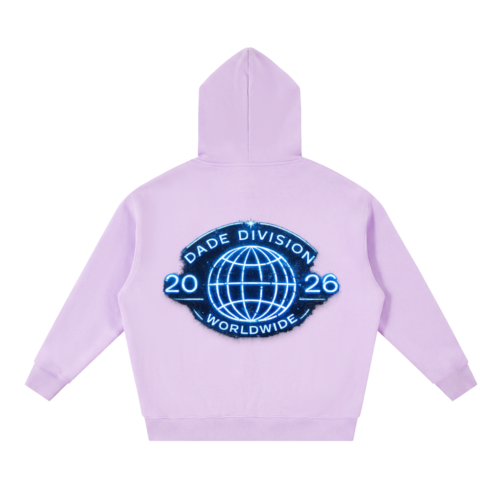 MDVSA DADE DIVISION // WORLDWIDE ZIP HOODIE | Neon BLU