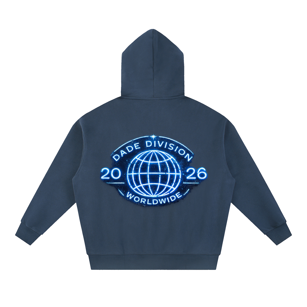 MDVSA DADE DIVISION // WORLDWIDE ZIP HOODIE | Neon BLU