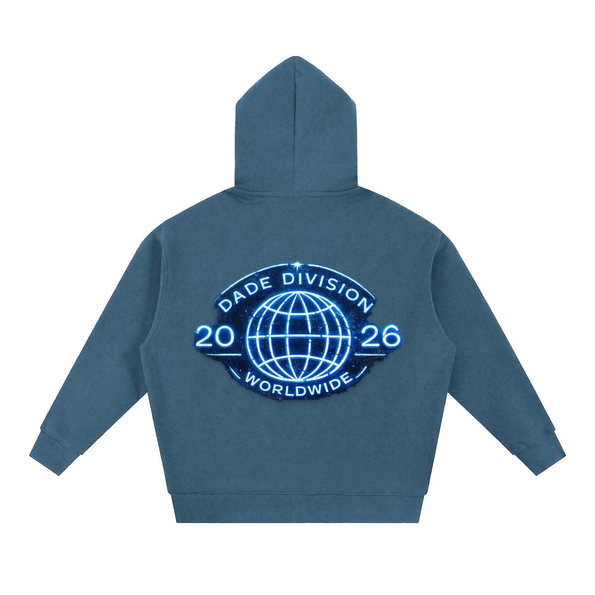 MDVSA DADE DIVISION // WORLDWIDE ZIP HOODIE | Neon BLU