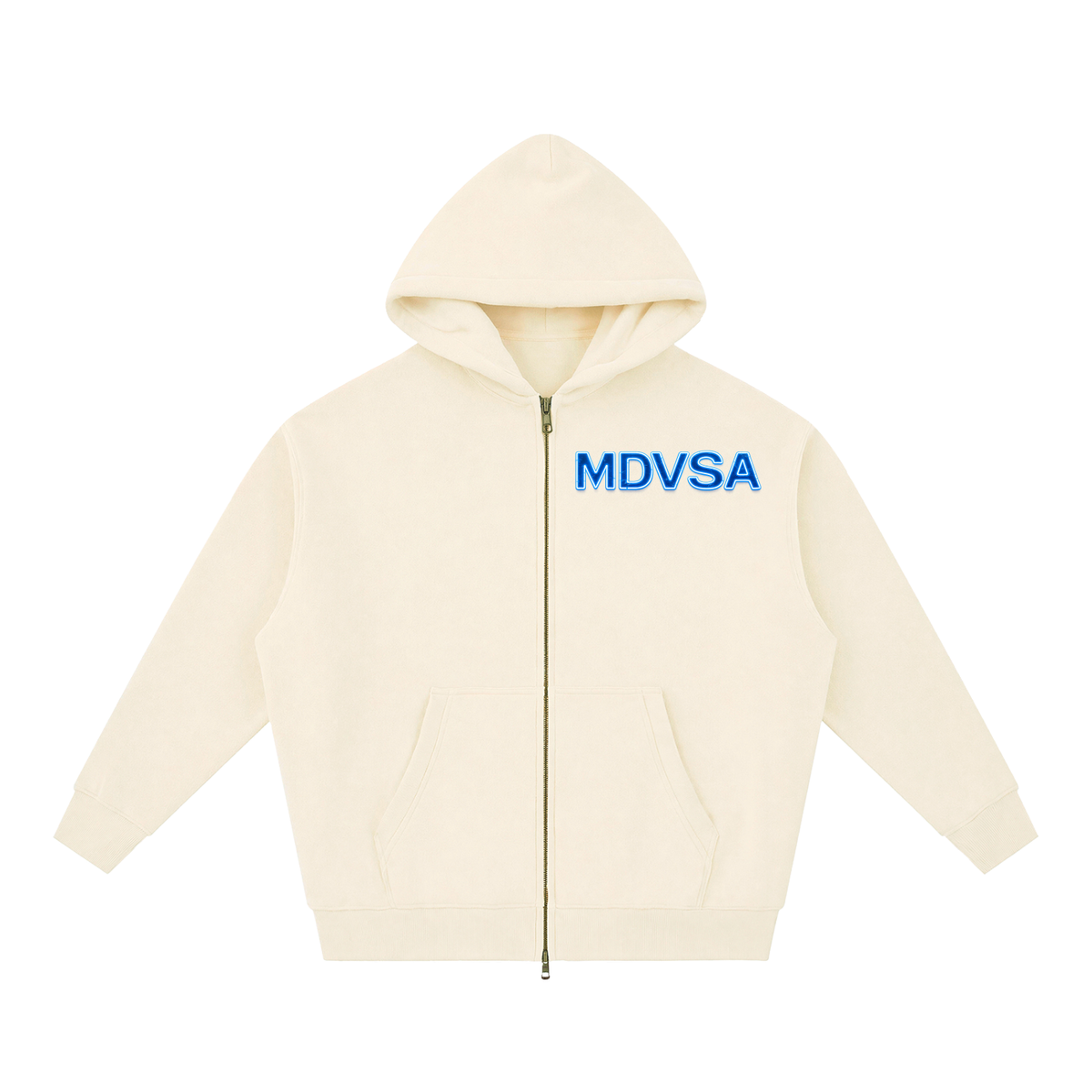 MDVSA DADE DIVISION // WORLDWIDE ZIP HOODIE | Neon BLU