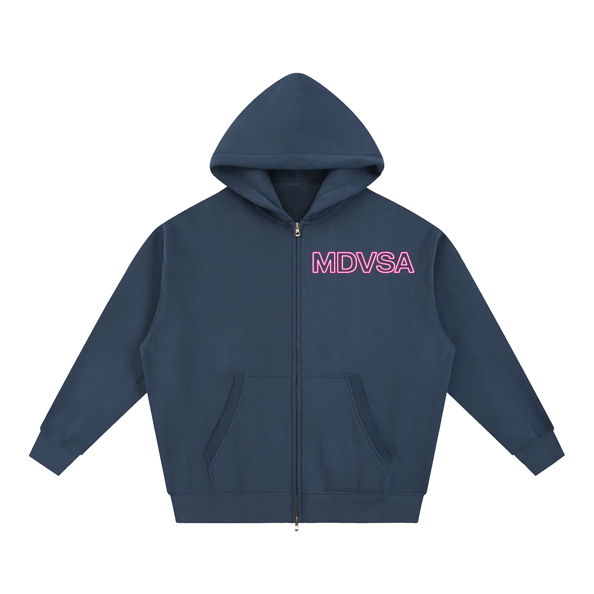 MDVSA DADE DIVISION // WORLDWIDE ZIP HOODIE | Neon Pink